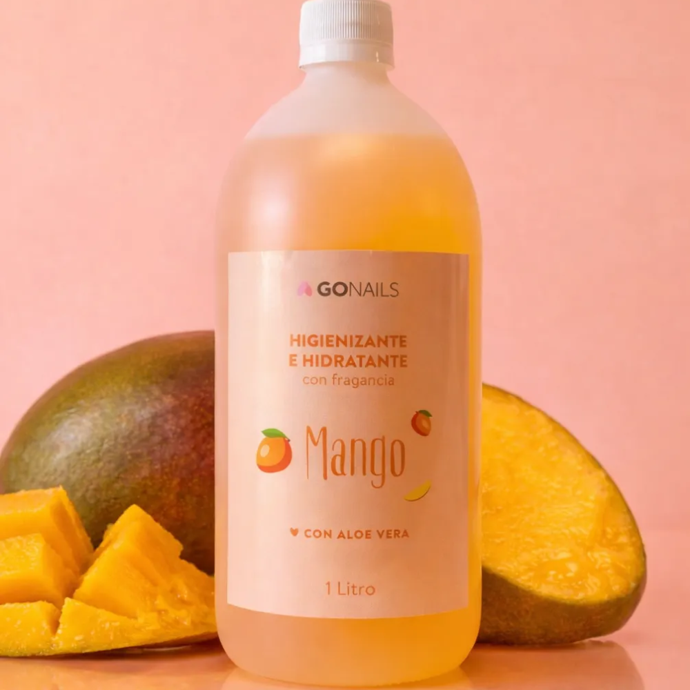 Higienizante E Hidratante Gonails Manos Pies 1 Litro Mango