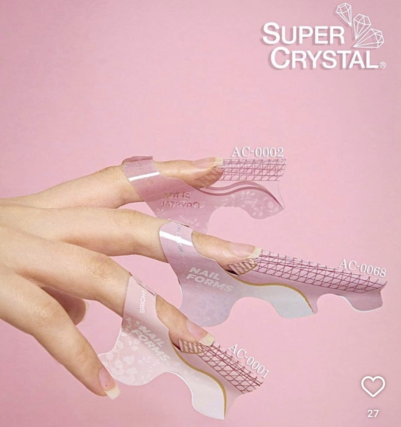Molde Súper Crystal Stiletto 300pcs