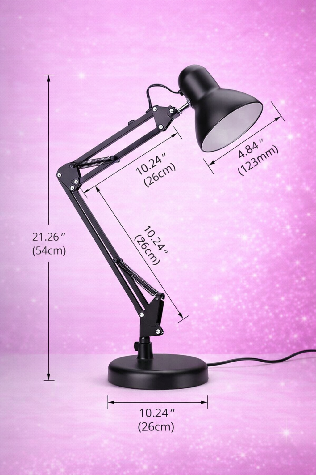 Lámpara Mesa flexible Iluminación Rosada