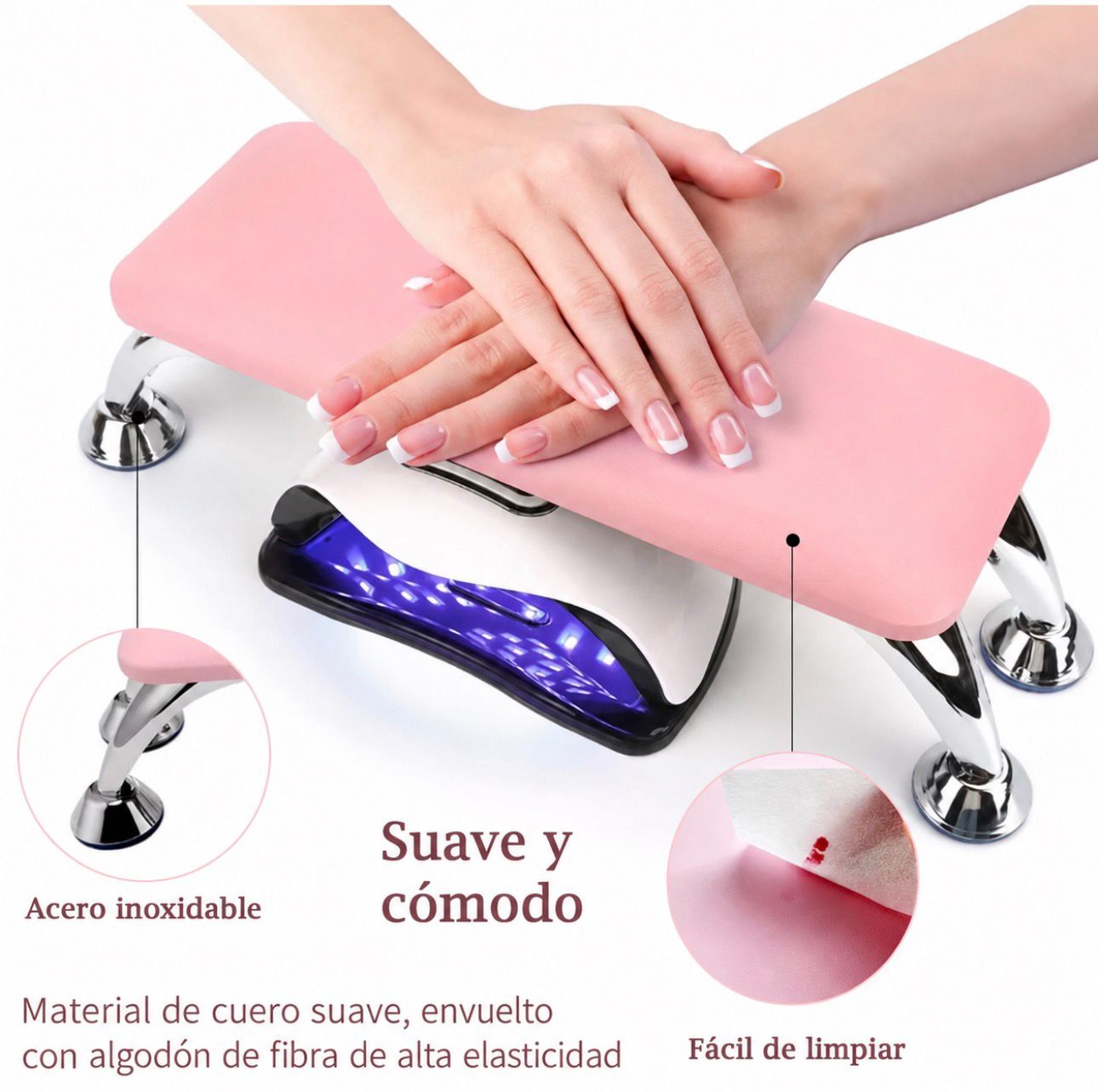 Posa Manos Desmontable Rosado