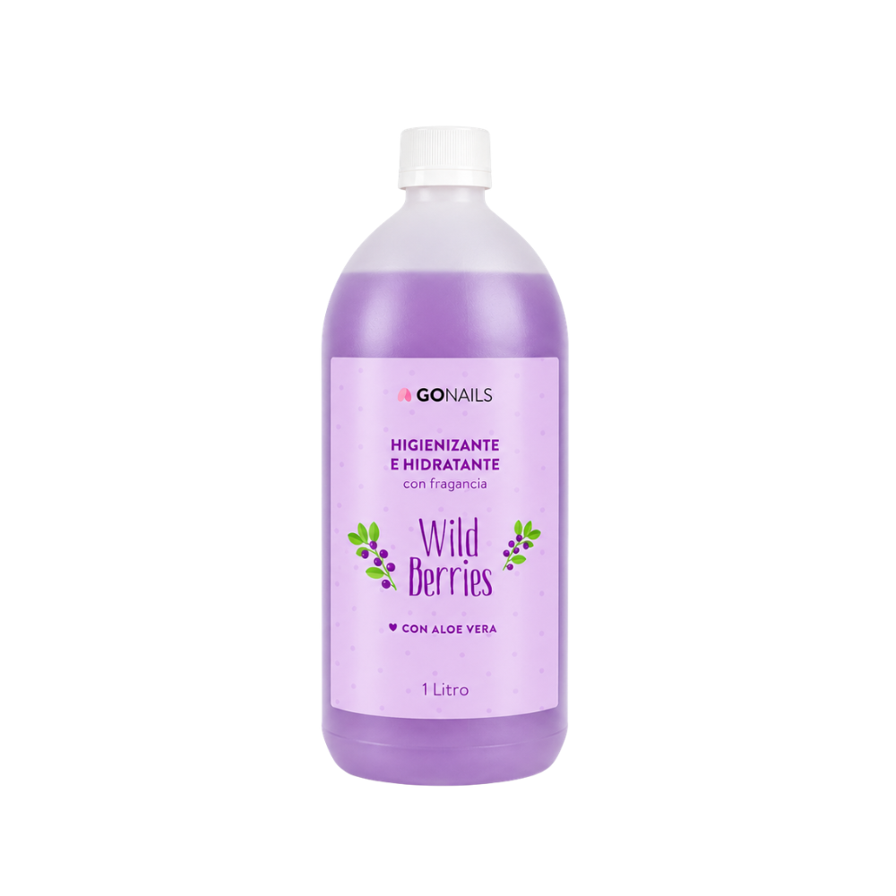 Higienizante E Hidratante Gonails Manos Pies 1 Litro Will Berries