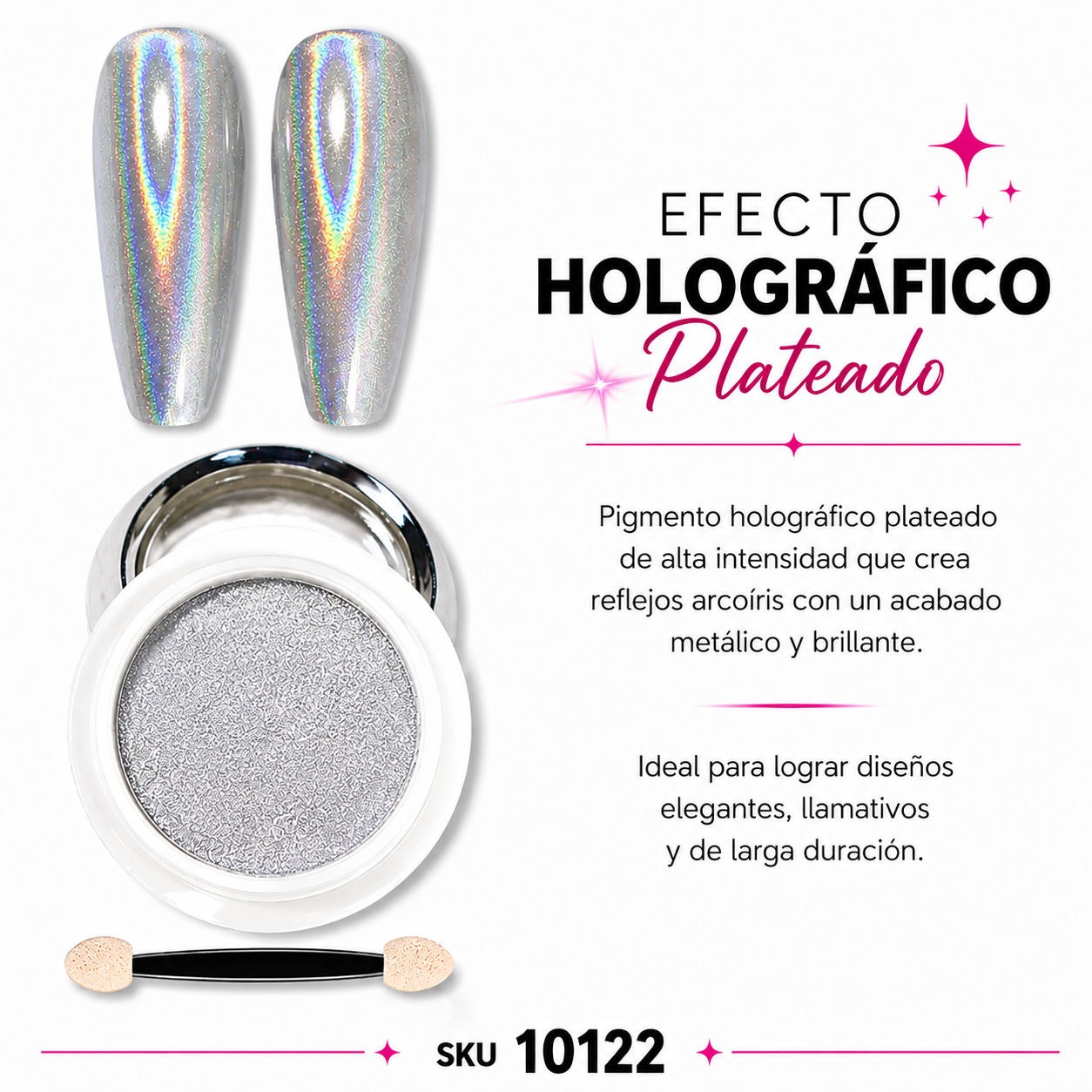Efecto Holografico Plateado
