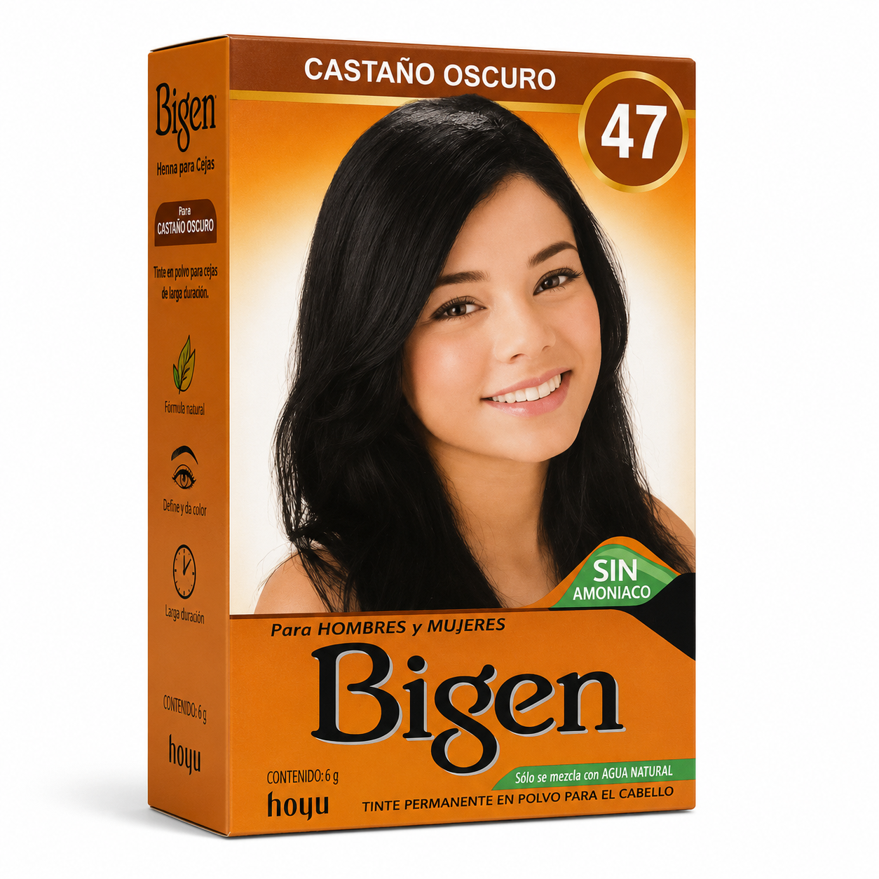 Bigen 47 Castaño Oscuro Henna Cejas