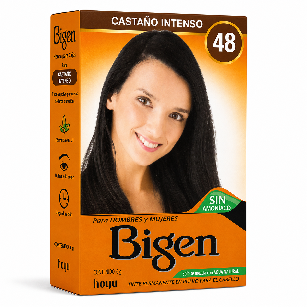 Bigen 48 Castaño Intenso Henna Cabello Y Cejas