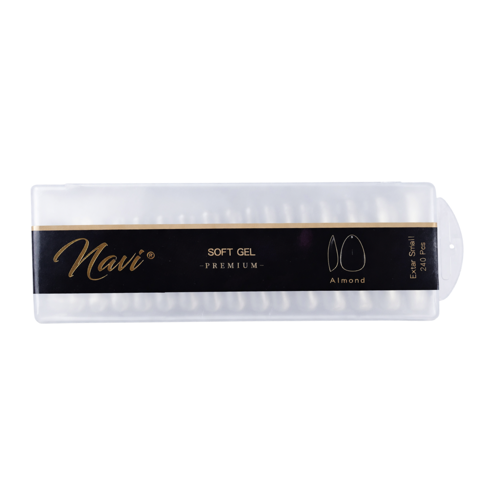 Tips Soft Gel Almond Xs 240 Pcs Premium Navi