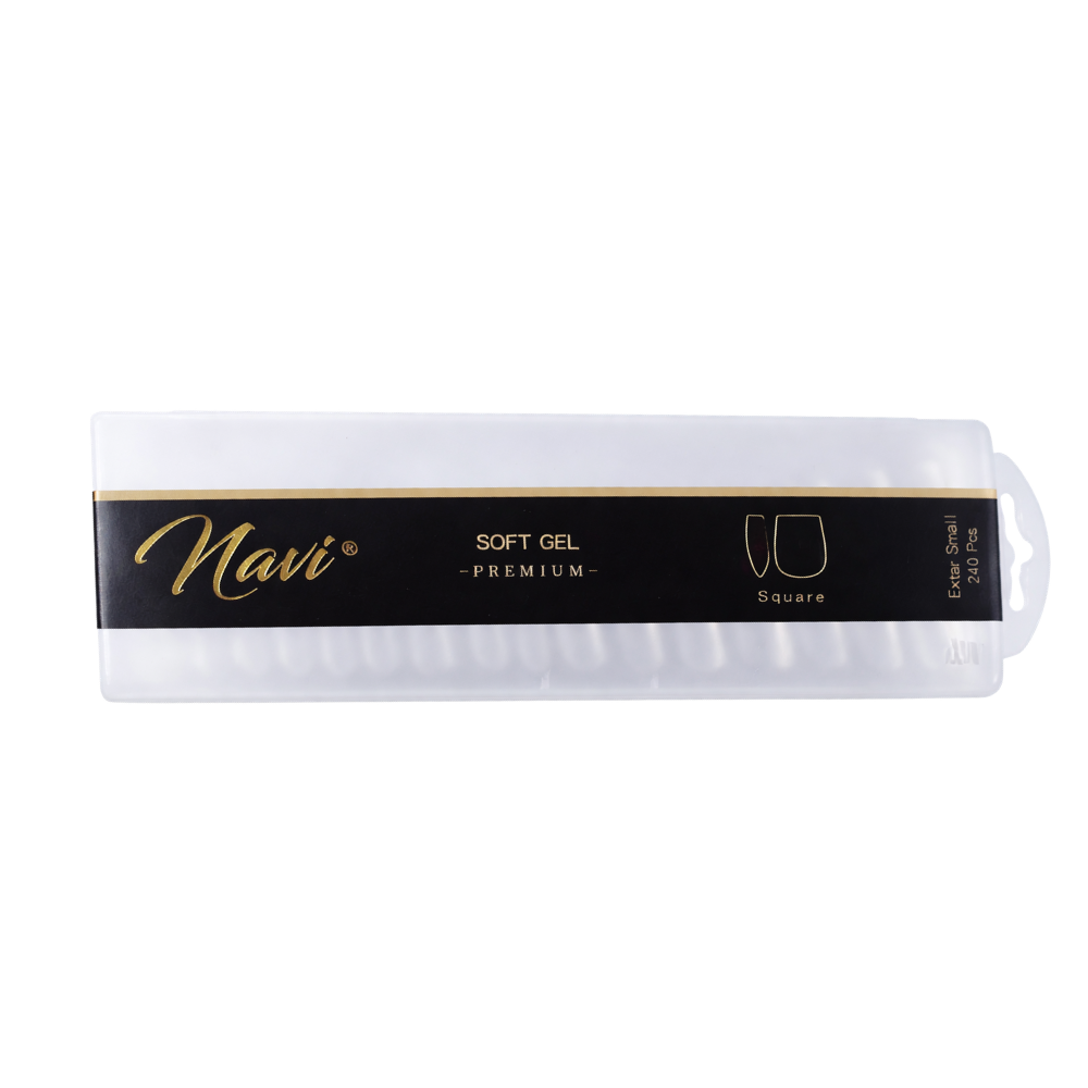 Tips Soft Gel Square Xs 240 Pcs Premium Navi