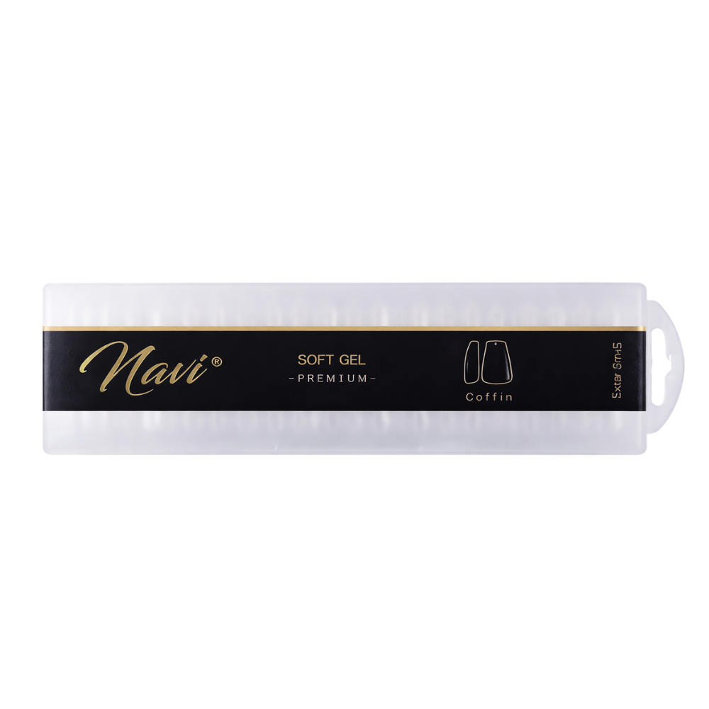 Tips Soft Gel Coffin Xs 240 Pcs Premium Navi