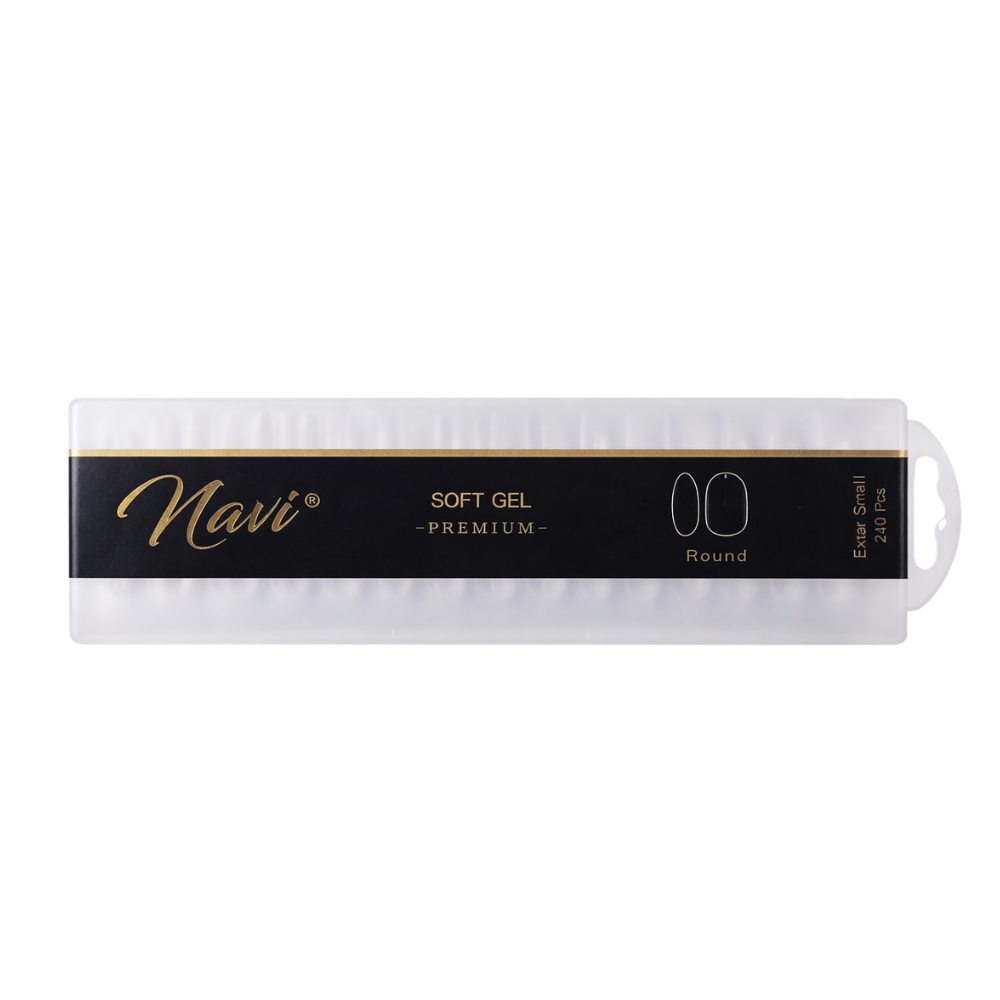 Tips Soft Gel Round Xs 240 Pcs Premium Navi
