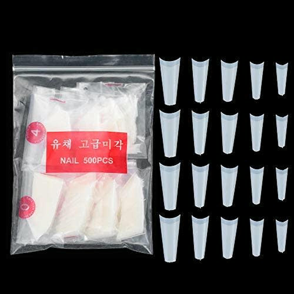TIPS EXTENSION COFFIN SONRISA HUESO 500 PCS