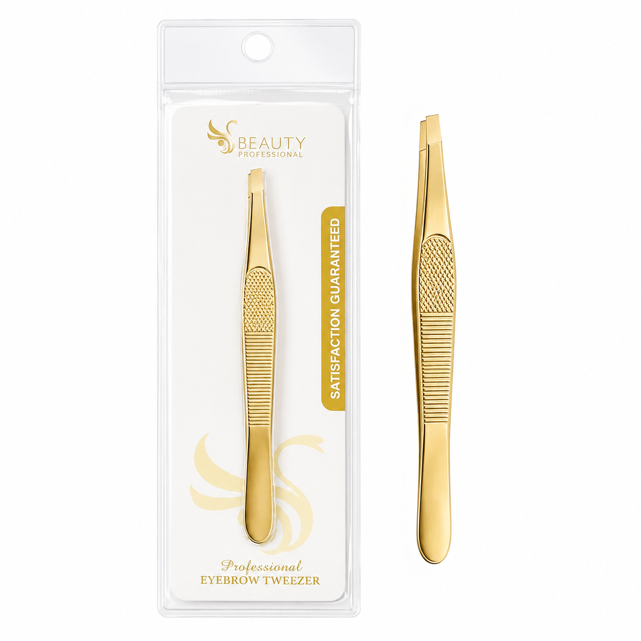 Pinza Cejas Dorada
