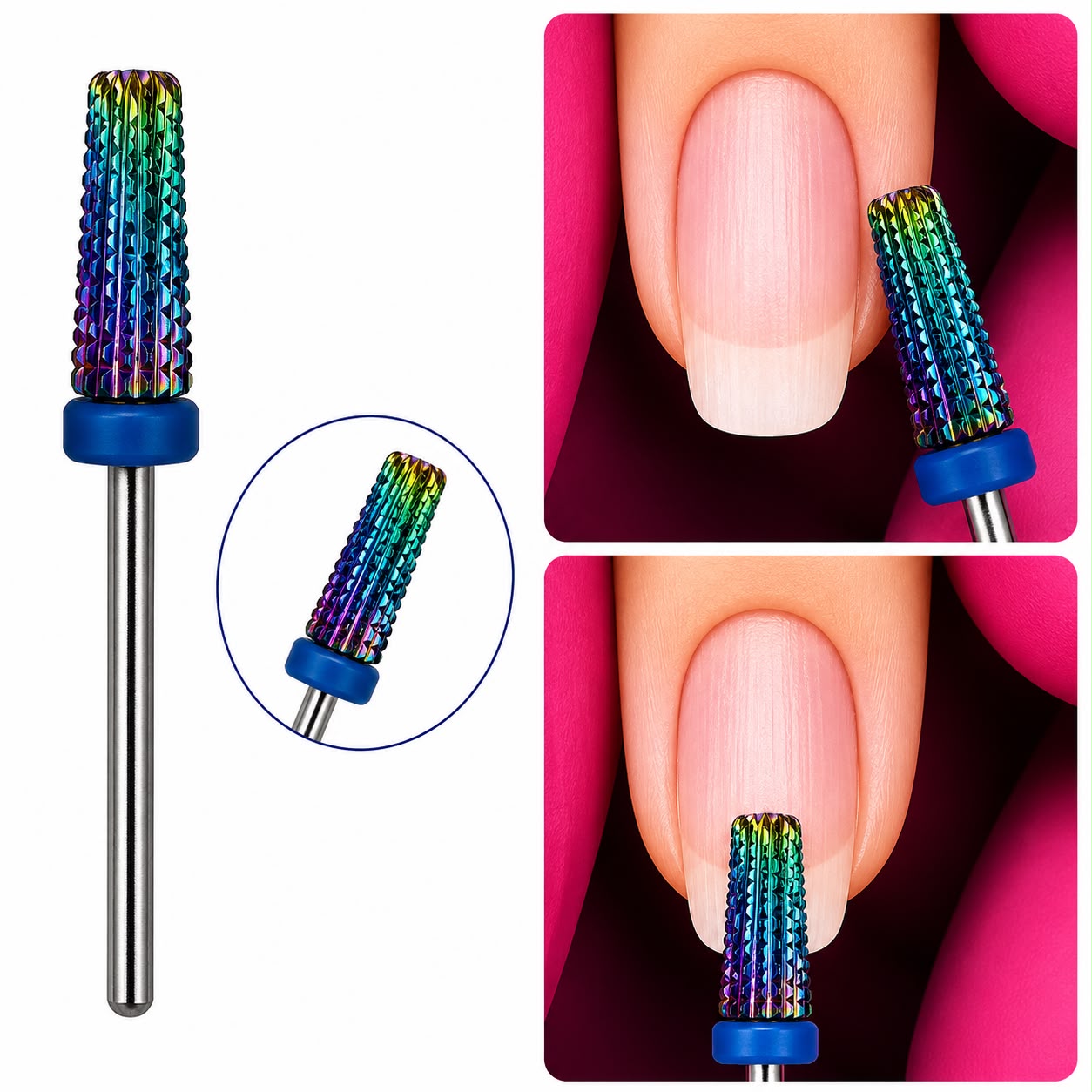 Fresa Tungsteno Holografica 5 en 1 Azul (37)