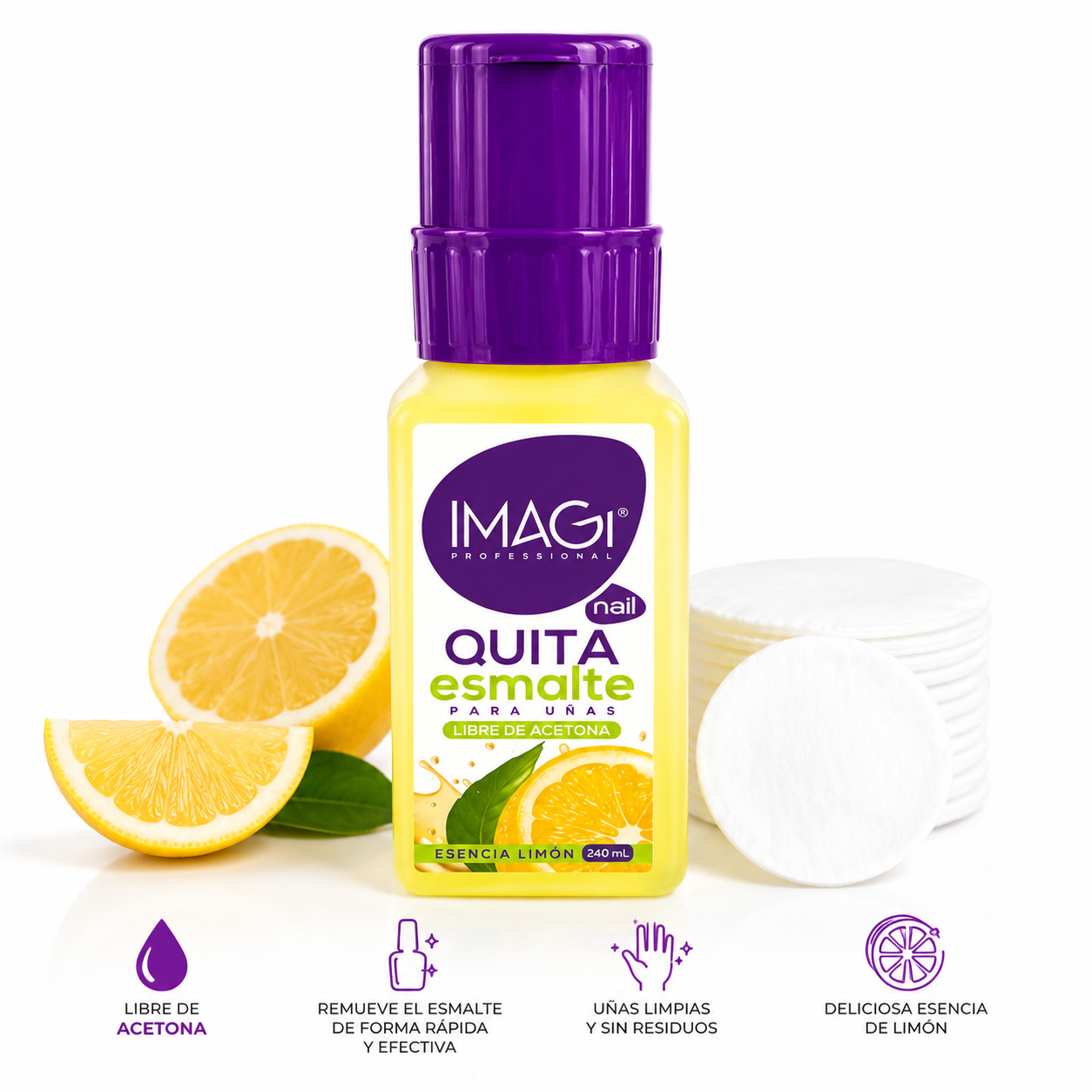 Quita esmalte tradicional 240ML Imagi