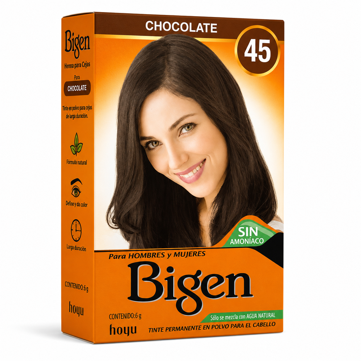 Bigen 45 Chocolate Henna Cabello Y Cejas
