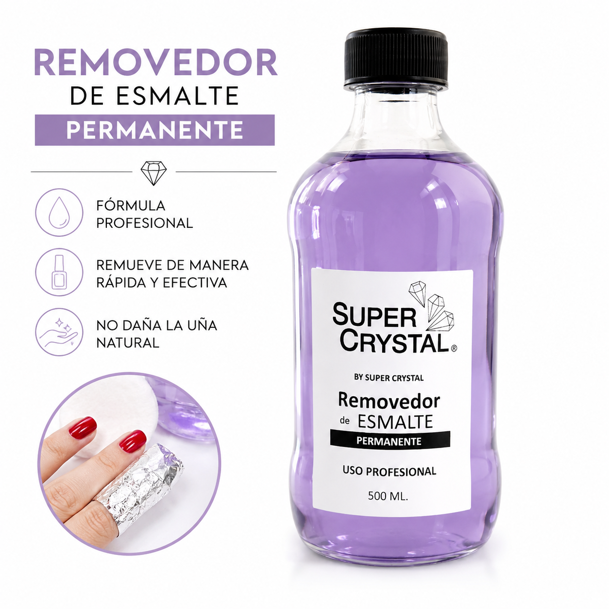 Removedor Permanente Super Crystal