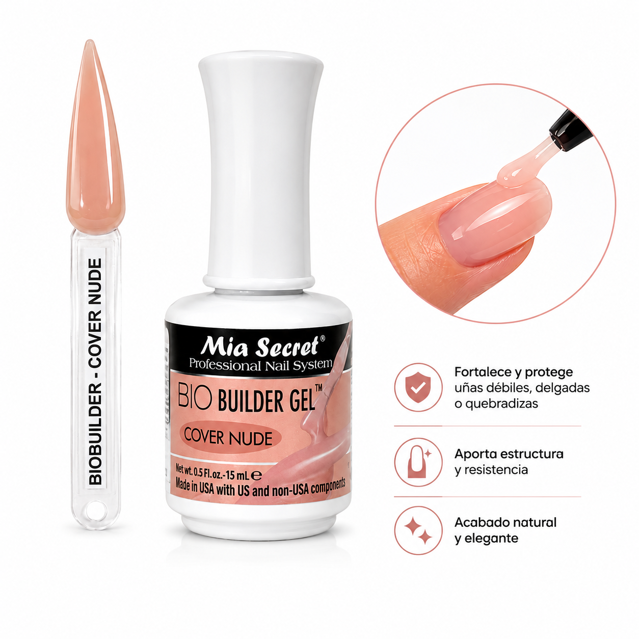 BioBuilder Cover Nude 15ML Mia Secret
