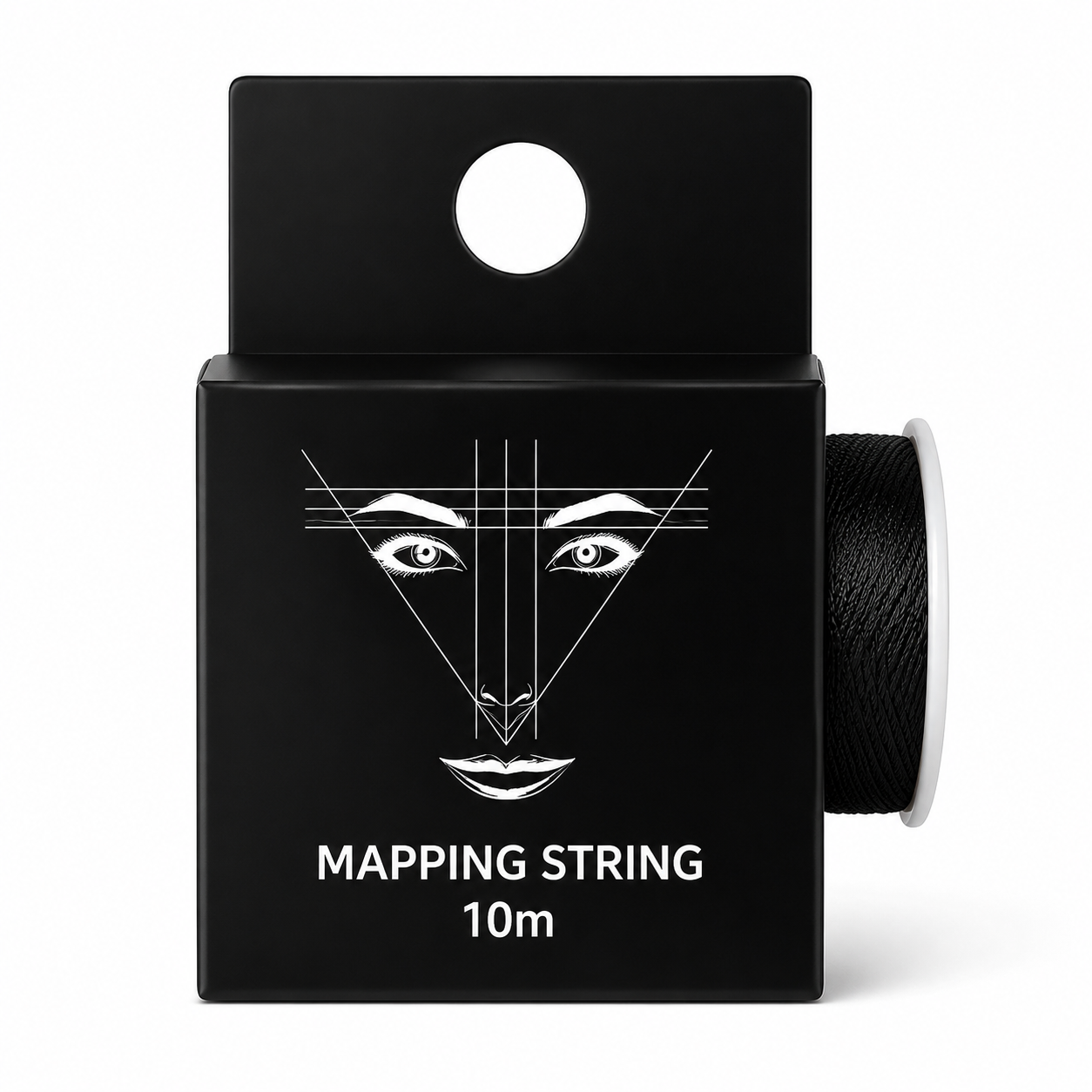 Hilo Para Diseño Cejas Mapeo Negro 10mt