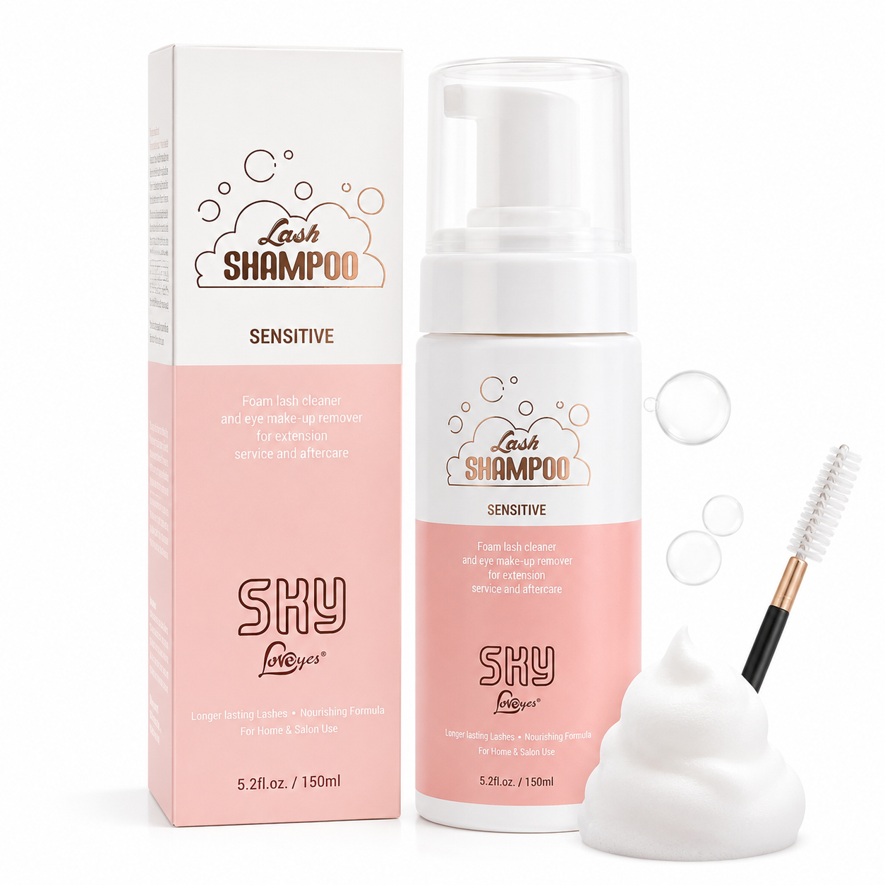Shampoo Lash Sensitve Pestañas Sky 150ML