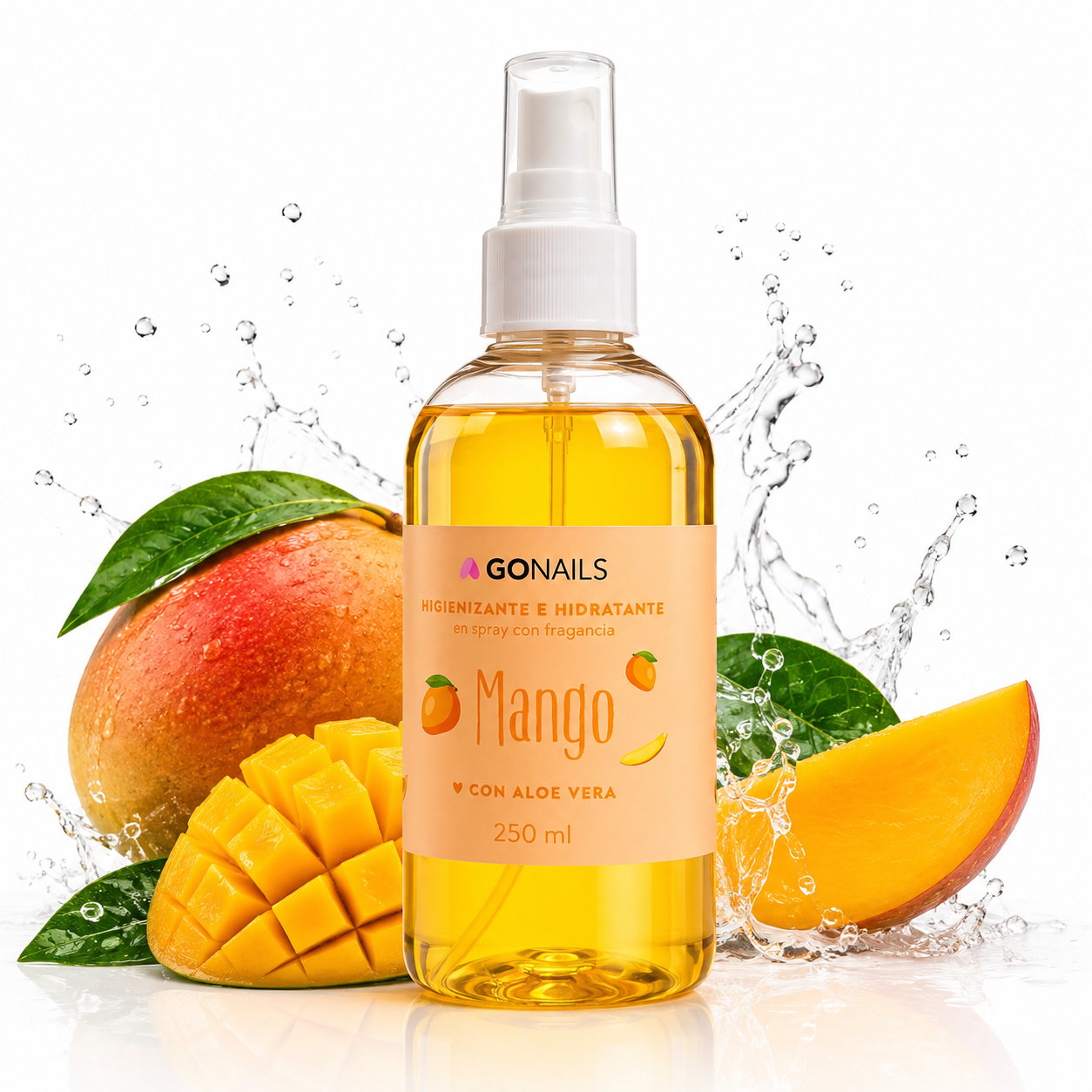 Higienizante GoNails Spray 250 ML Mango
