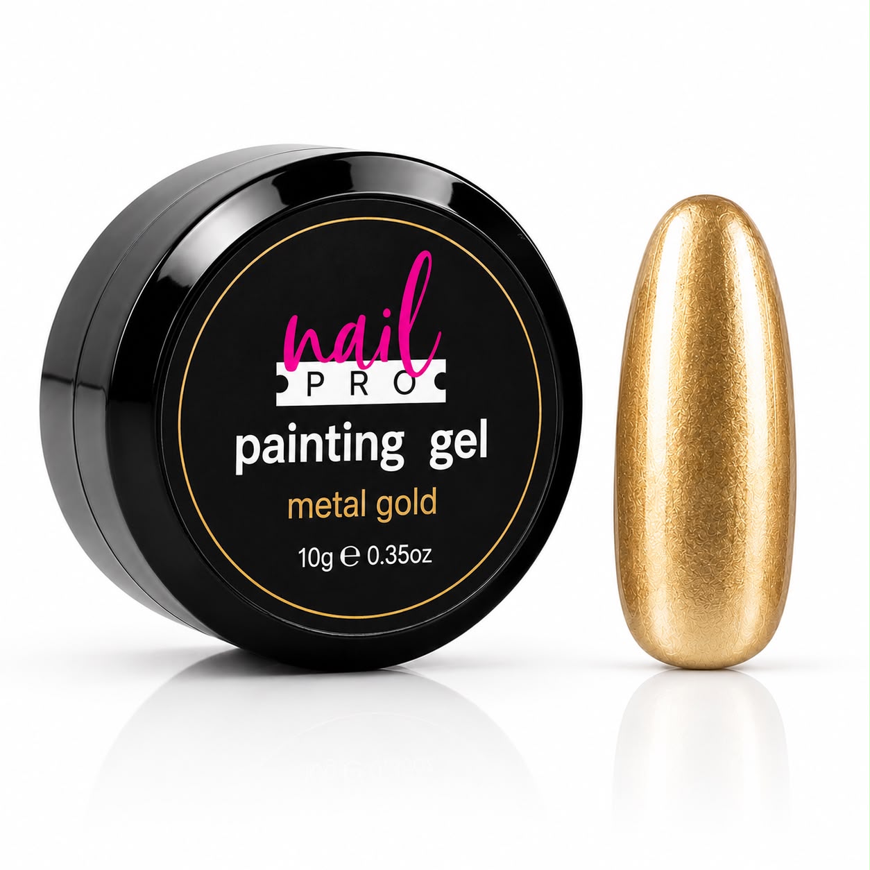 Gel Paint Nail Pro Gold Metalizado 10G