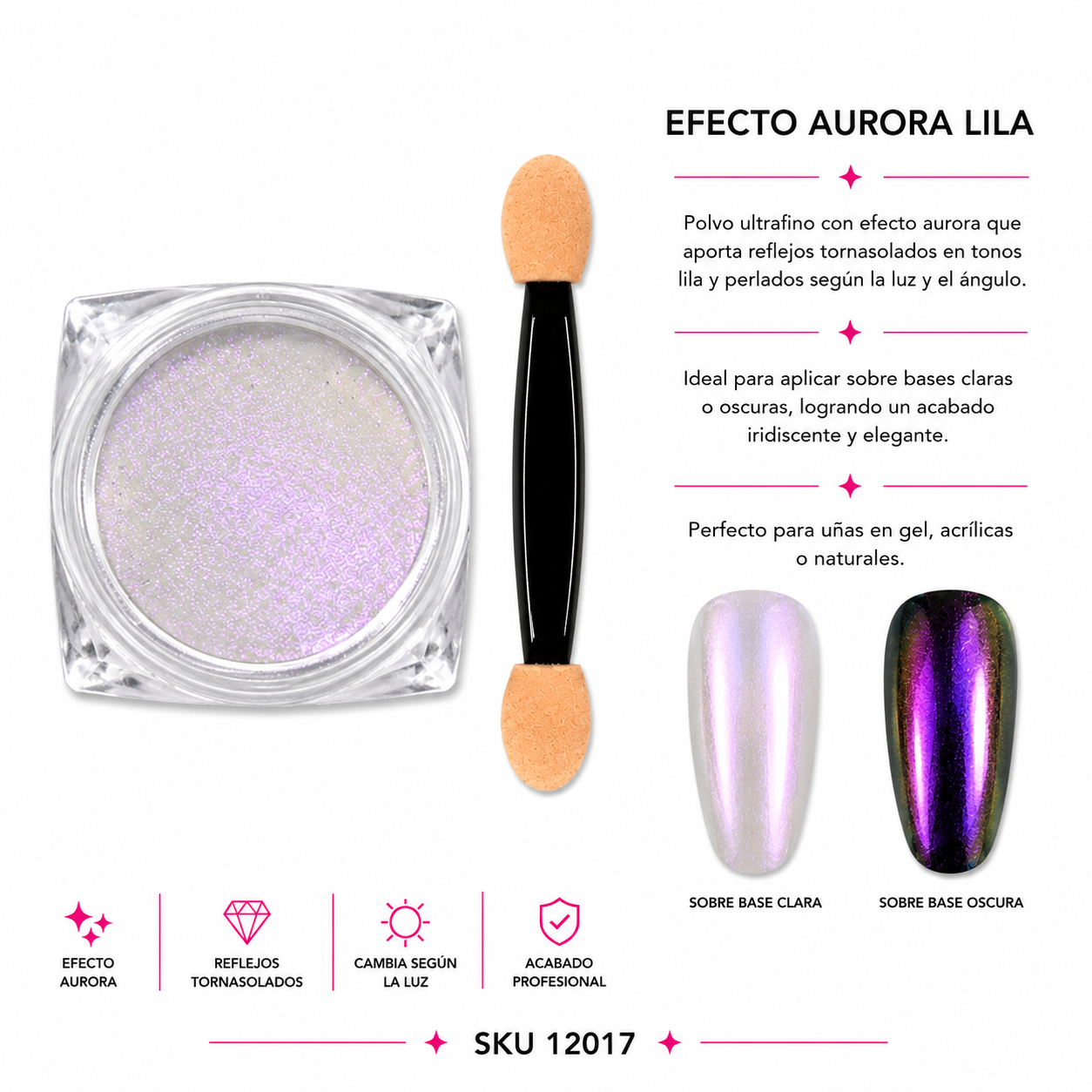 EFECTO AURORA LILA