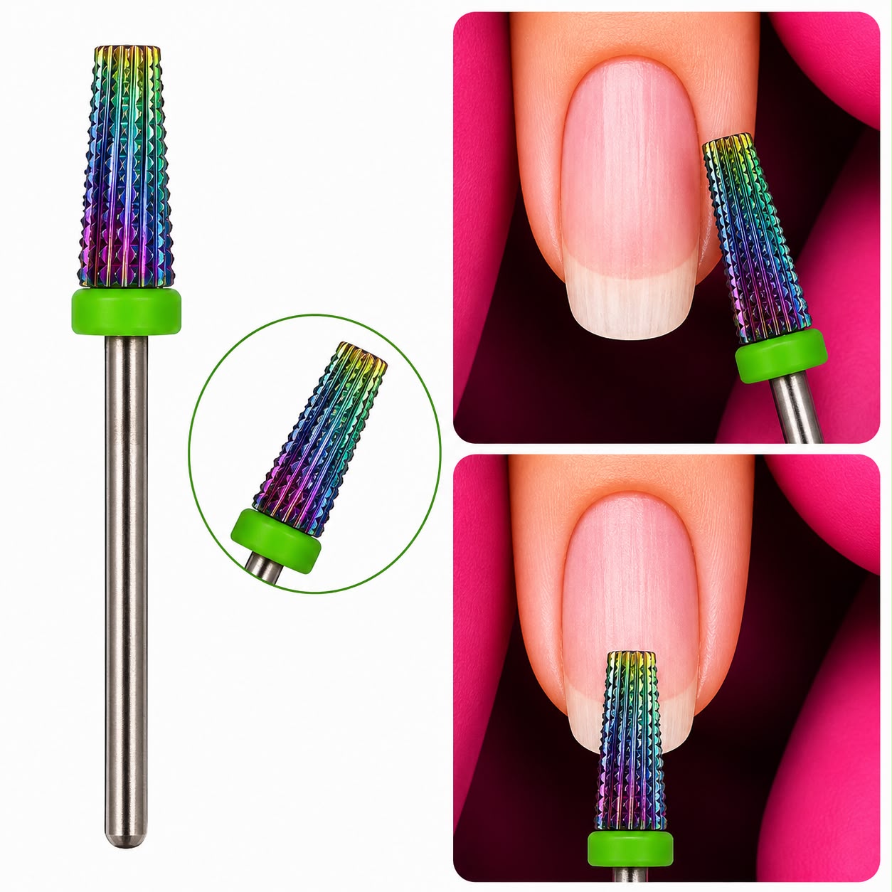 Fresa Tungsteno Holografica 5 en 1 Verde (36)