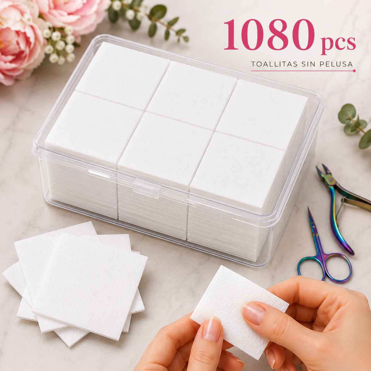 Toallitas Sin Pelusa Con Dispensador 1080pcs