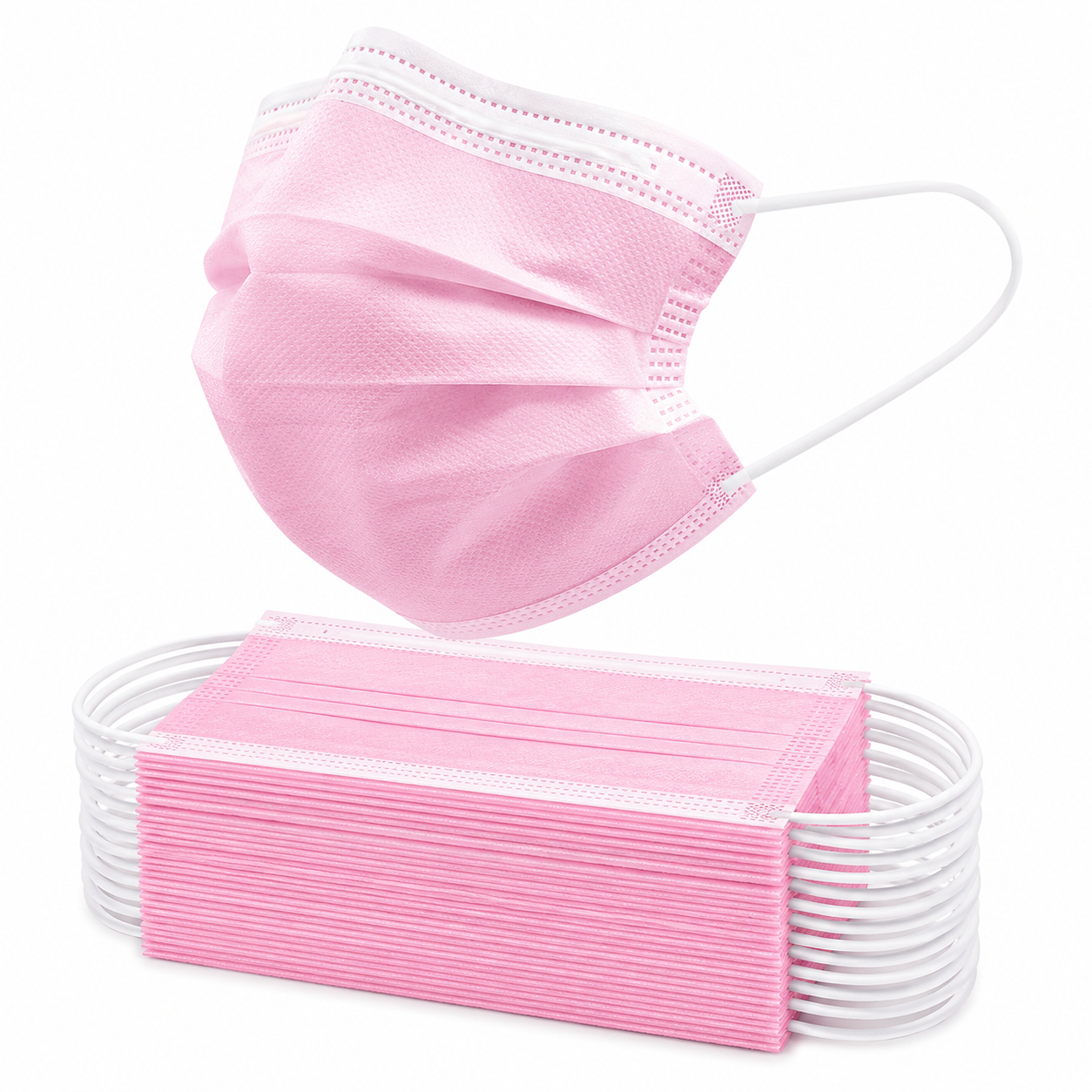 Mascarillas Rosadas 50pcs
