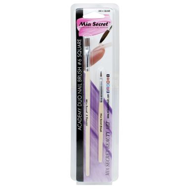 Pincel Acrilico Mia Secret Academy Duo Brush N6 Square