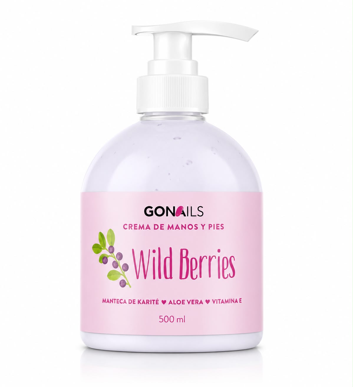Crema De Manos y Pies Gonails Wild Berries 500 Ml
