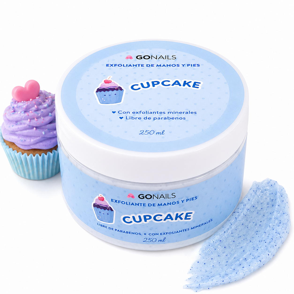 Exfoliante Gonails De Manos Y Pies Cupcake 250ML