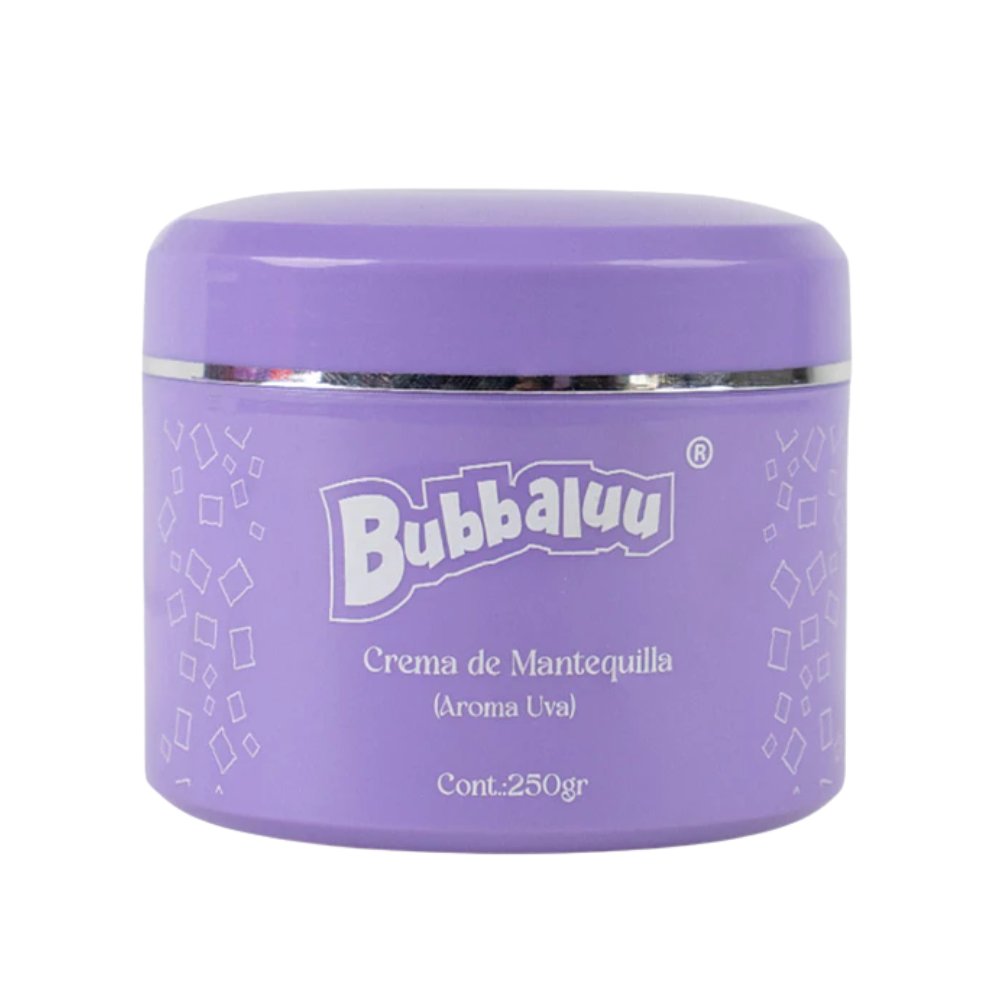 Crema De Mantequilla Corporal Hidratante Bubbaluu 250g Uva