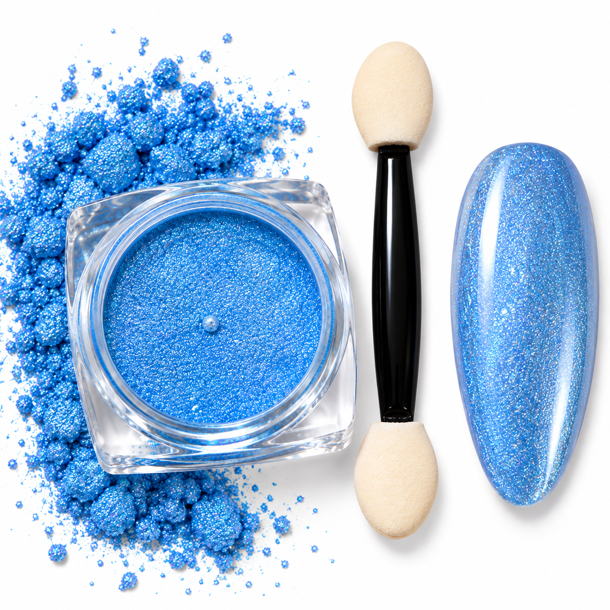 Efecto Perlado Traslúcido Azul