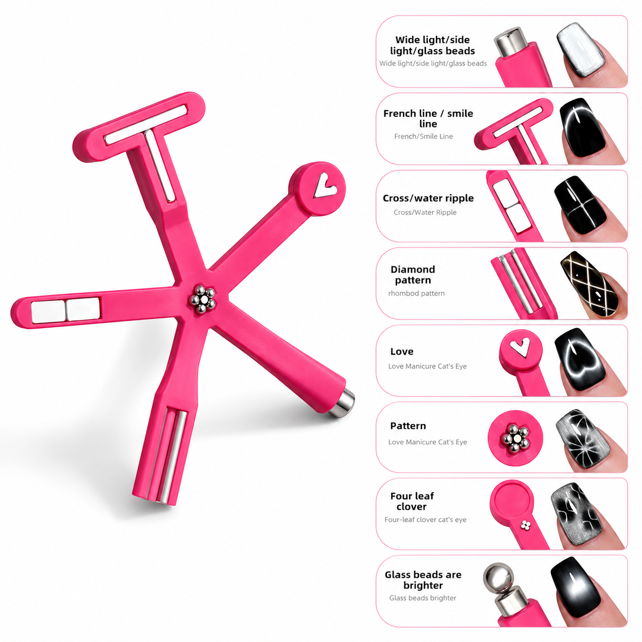 IMAN 8 EN 1 STARFISH ROSADO