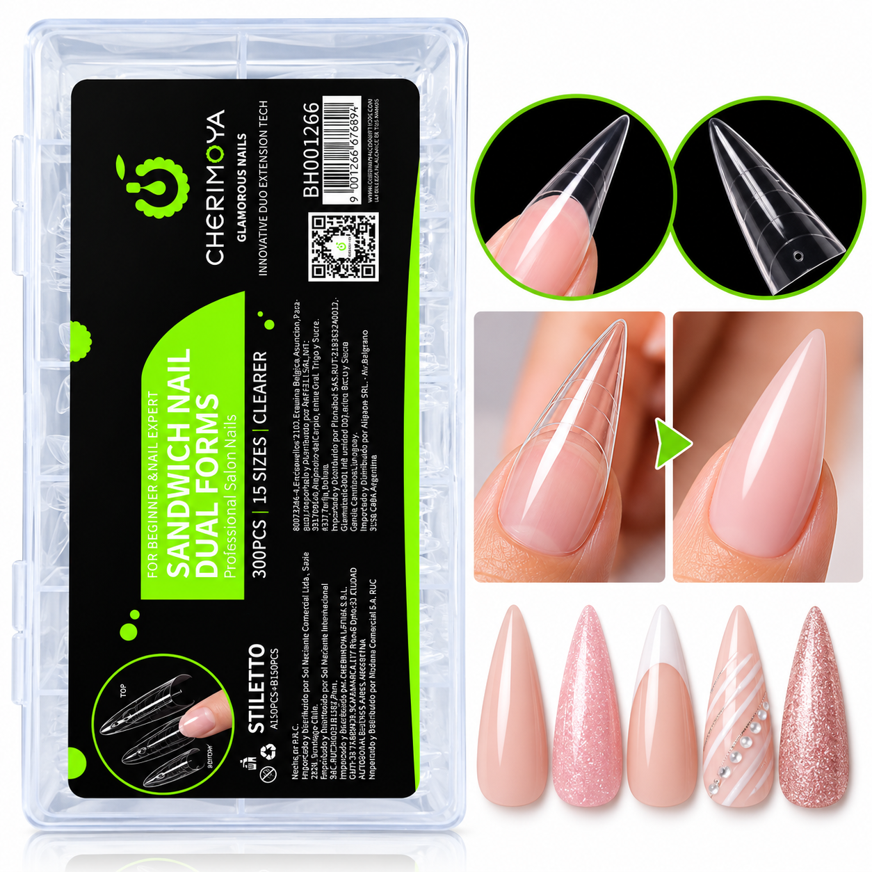 Molde Dual Sandwich Cherimoya Stiletto  300pcs